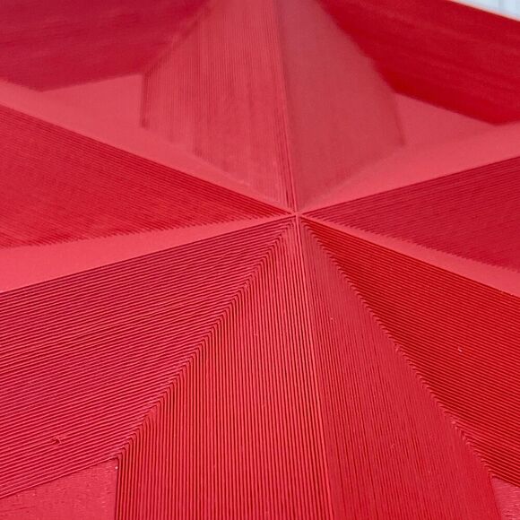 Hand Crafted Scarlet Faceted Organizer - Picture 6 of 8